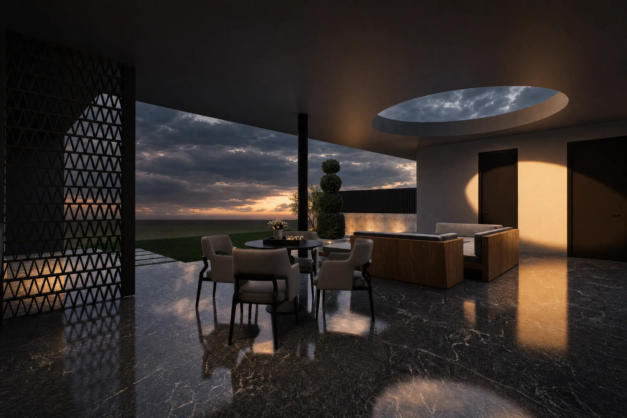 U Shaped Villa